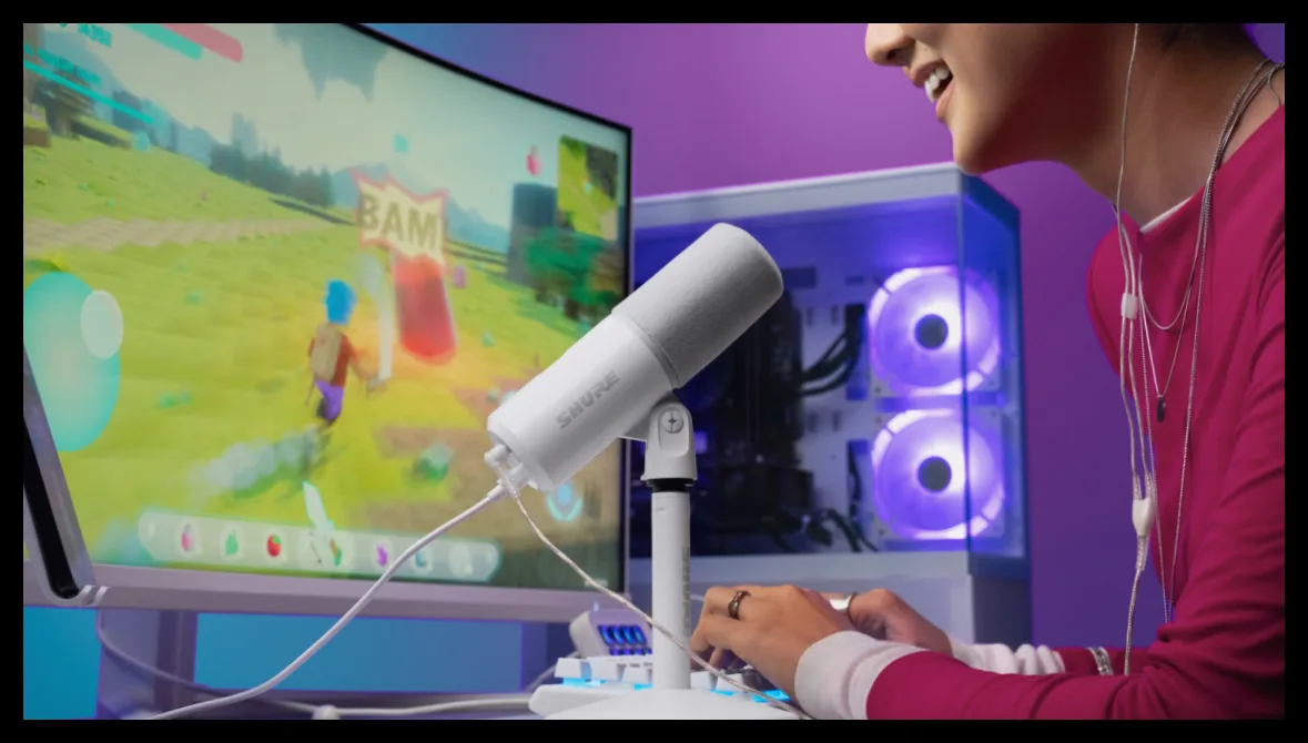میکروفون Shure MV6 نسل دوم با کنترل‌های پیشرفته صوتی و سازگاری با آیفون و آیپد